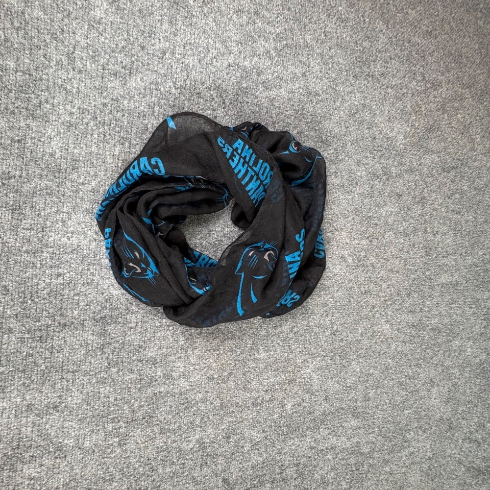 Little‎ Earth NFL Carolina Panthers Black Blue Logo Infinity Scarf Lightweight